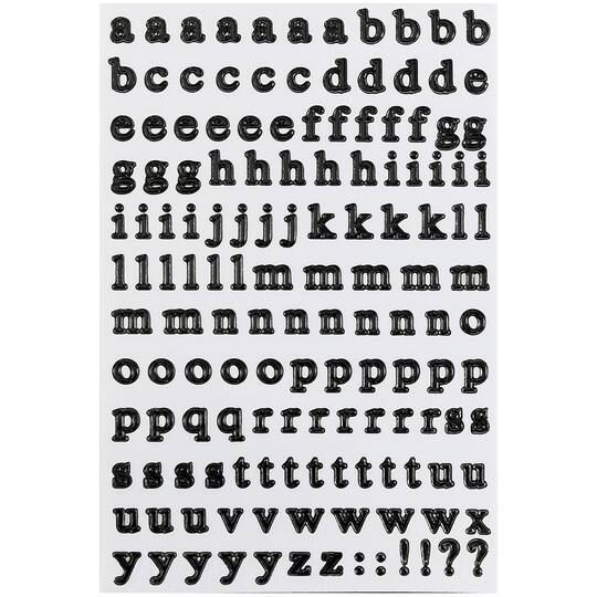 JAM Paper Silver Upper & Lower Case Alphabet Letter Stickers